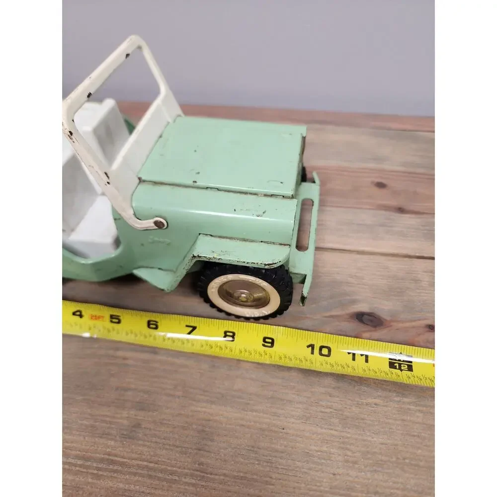 Vintage 1965 Tonka Toys Outdoor Living Light Green Jeep Runabout #2140